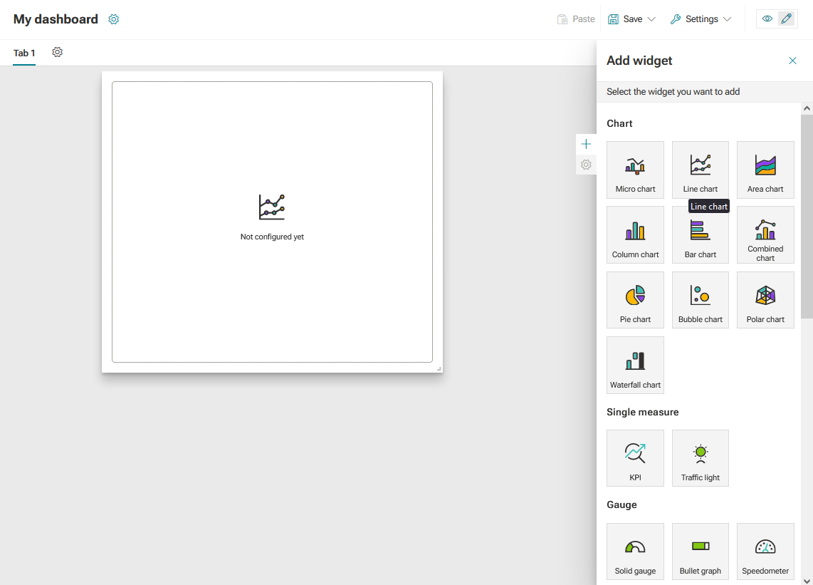 Add widget