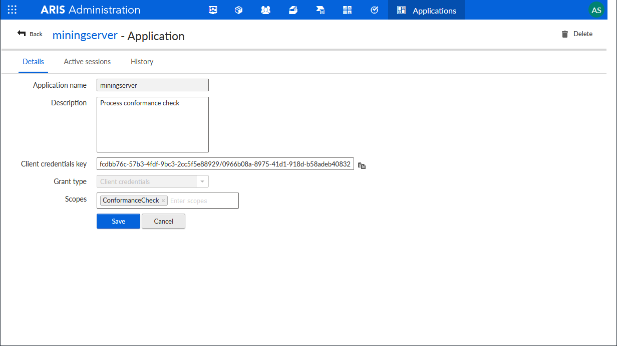 Configure process mining app