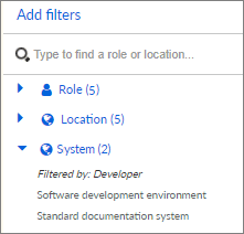 Systems filtered via Role